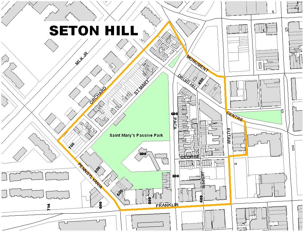Seton Hill Map
